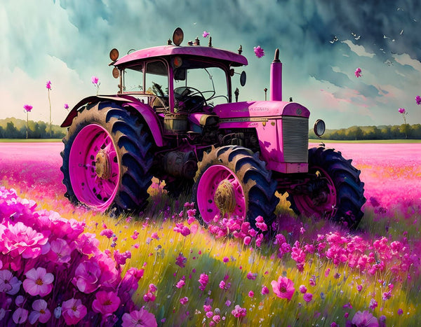 VIVA™ Pink Tractors Collection (EXCLUSIVE) - Fuchsia Farm – VIVA Paint -by-Numbers
