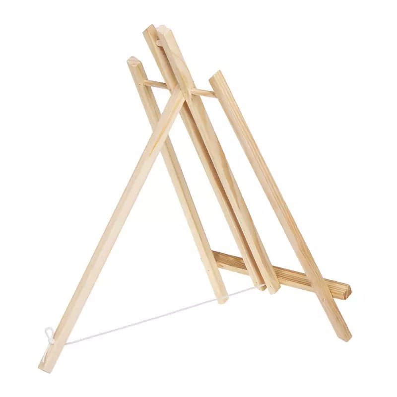 Compact Foldable Wooden Easel for Painting - 16 - Travel-Friendly